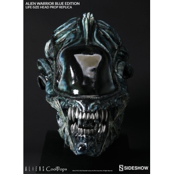 Aliens Replica 1/1 Alien Warrior Head Blue Edition 45 cm